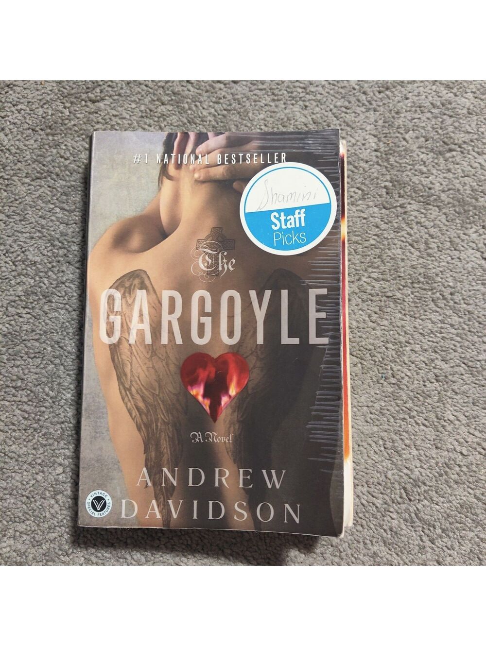 The Gargoyle by Andrew Davidson Paperback Novel Gothic Romance Vintage Canada